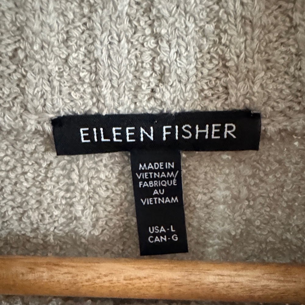 Eileen Fisher Cotton Fluff Rib Turtleneck - Picture 2 of 6